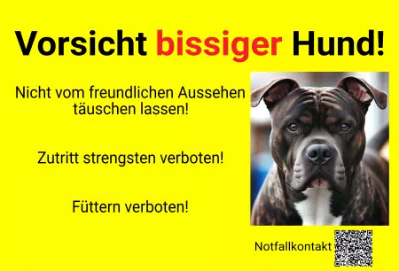 Hunde Vorsicht bissiger Hund Bild