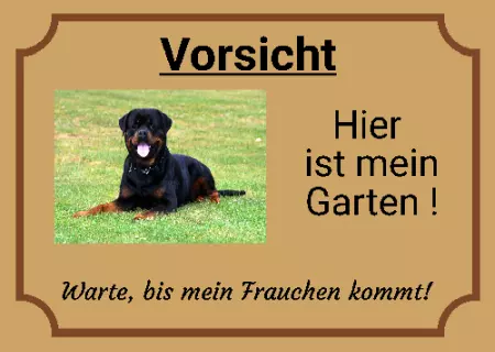  Hunde Hier ist mein Garten Bild